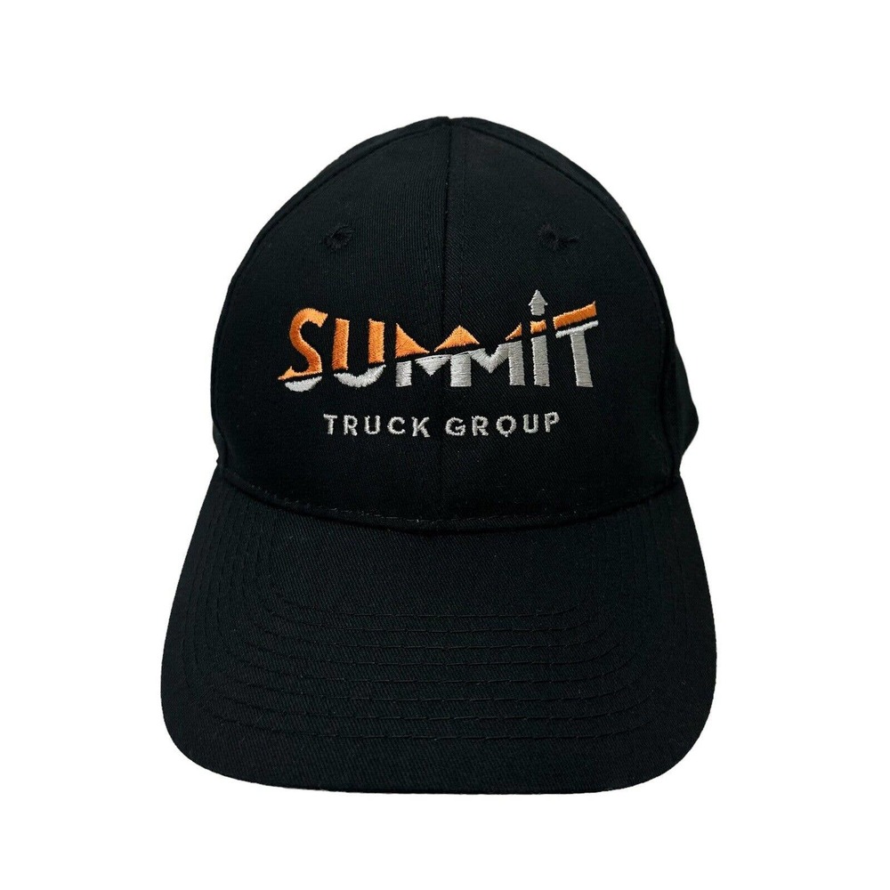 Summit Racing Hat Cap Black Truck Group Strapback Adjustable Embroidered